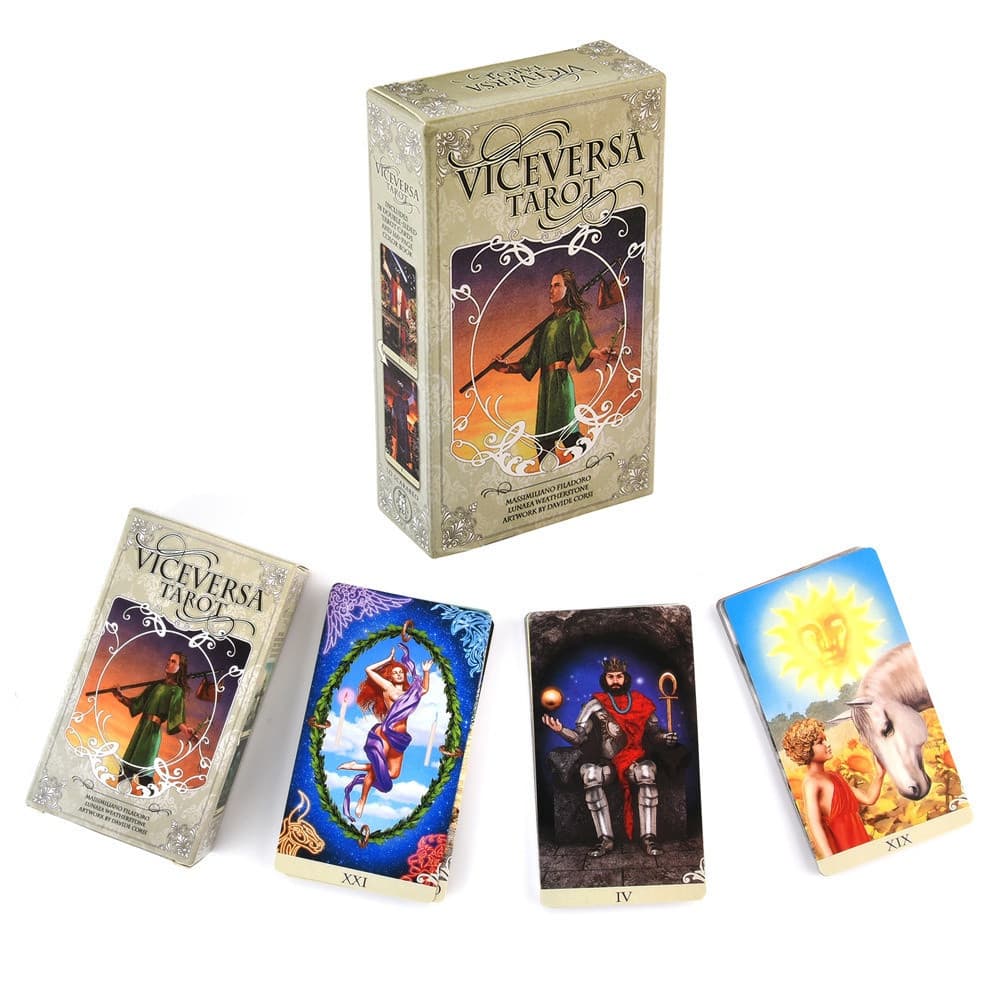 viceversa 78pçs Kit Tarot/Cartas Oculo Para Festa Na Família/Jogo De Tabuleiro Com Livro