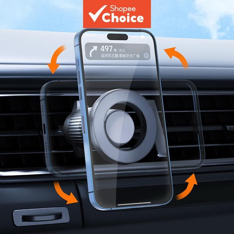 Suporte Magnético para Celular Saída de Ar 360° Suporte Magnético Rotativo para Carro