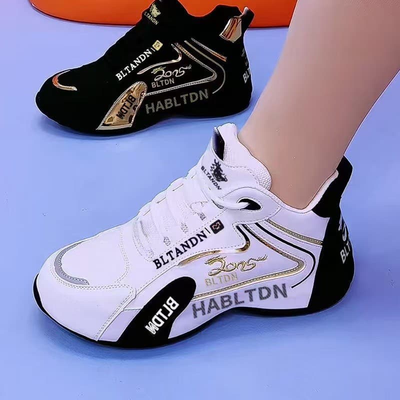 Sapatos masculinos populares, novos tênis esportivos unissex, respiráveis, elegantes, versáteis, tênis estilo "dad shoes