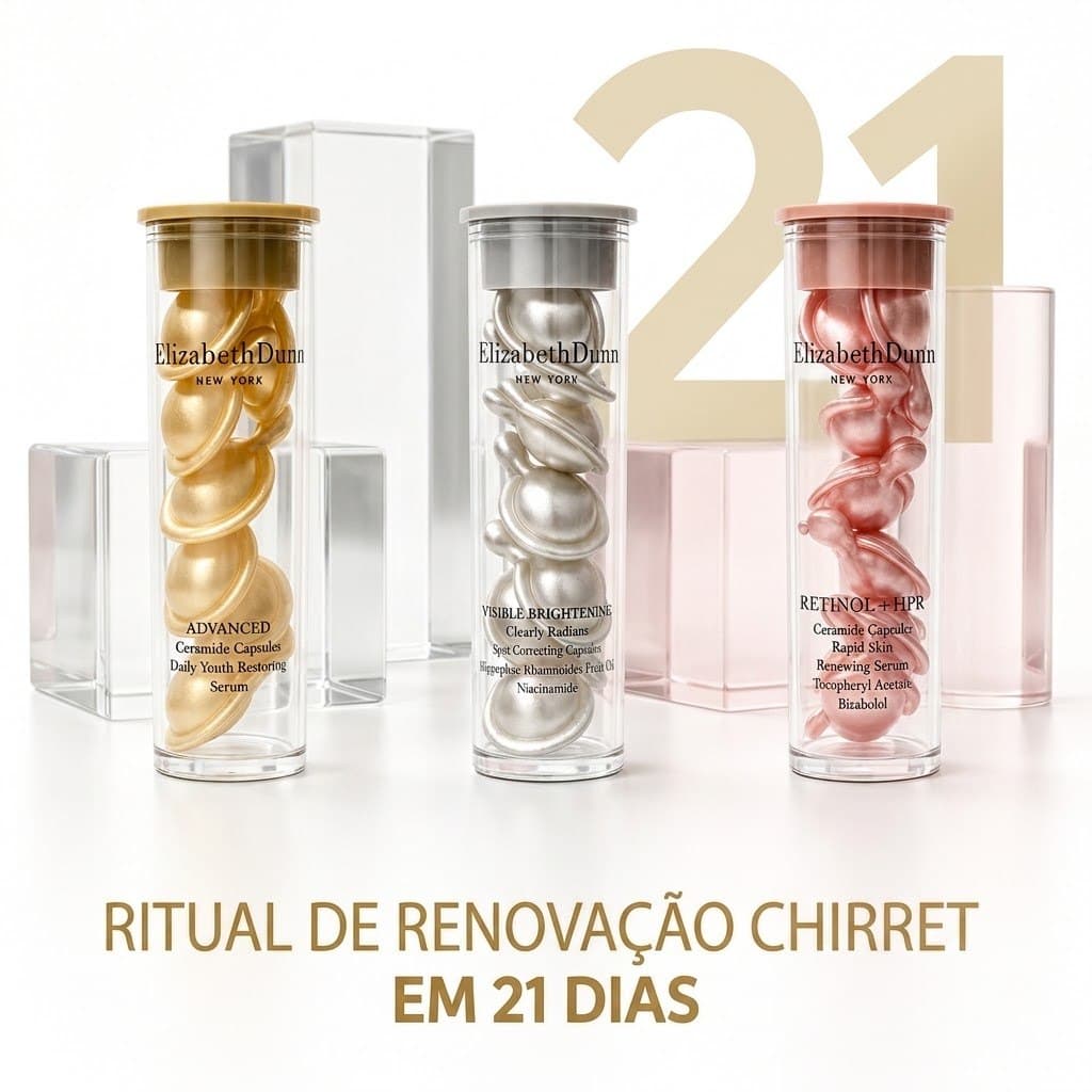 Sérum Facial Elizabeth DUNN Cápsulas Ceramidas Anti-Idade Antirrugas Firmeza Hidratação Profunda Original Pronta Entrega