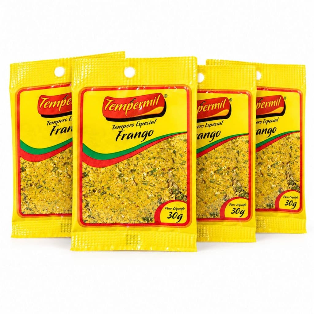 Kit 4 Temperos Especial Frango Tempermil 30g para Assados Churrasco e Grelhados