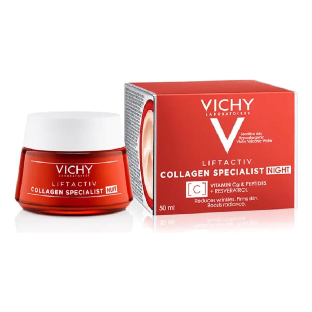 Creme Facial Vichy Liftactiv Collagen Specialist Anti-idade com Peptídeos, Vitamina CG e Niacinamida 50 ml