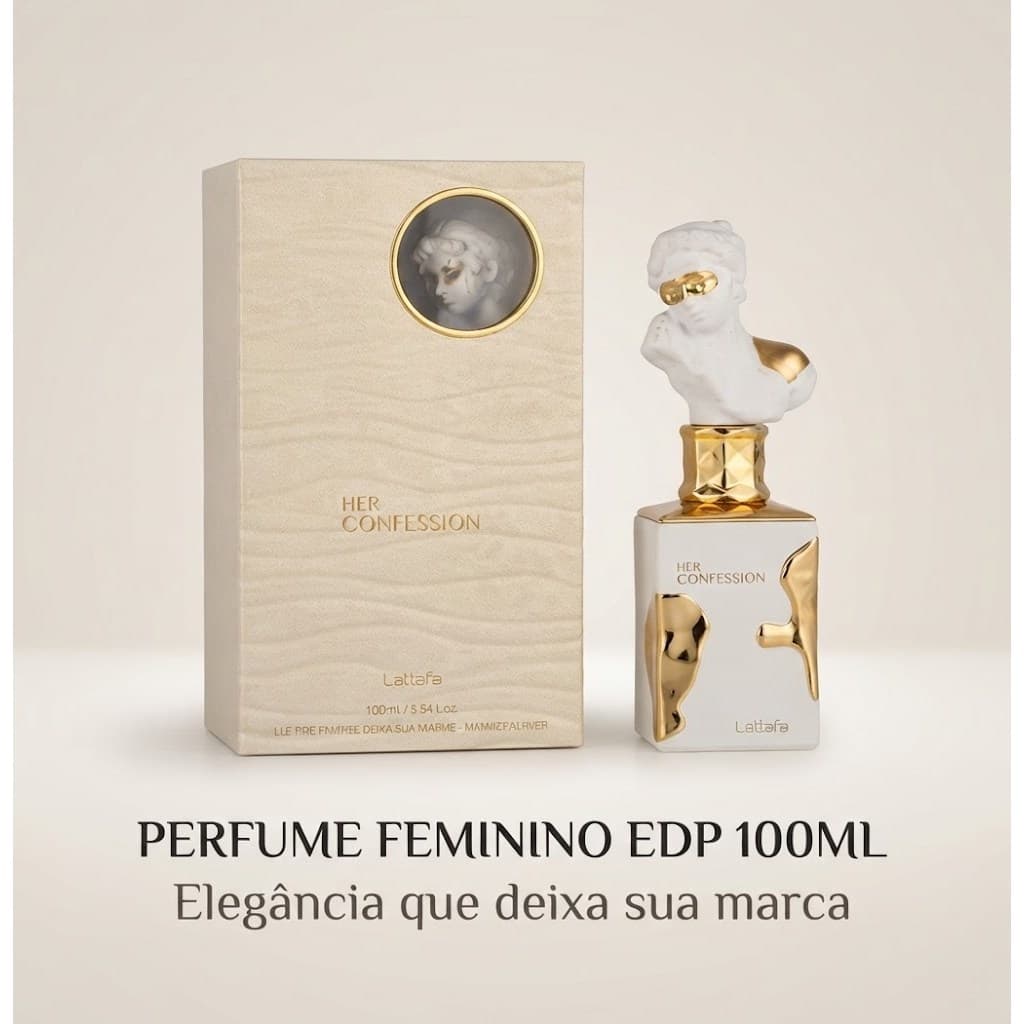 Perfume Feminino 100ml EDP Branco, Perfume Importado, Fragrância Doce e Marcante, Aroma Elegante e Sofisticado