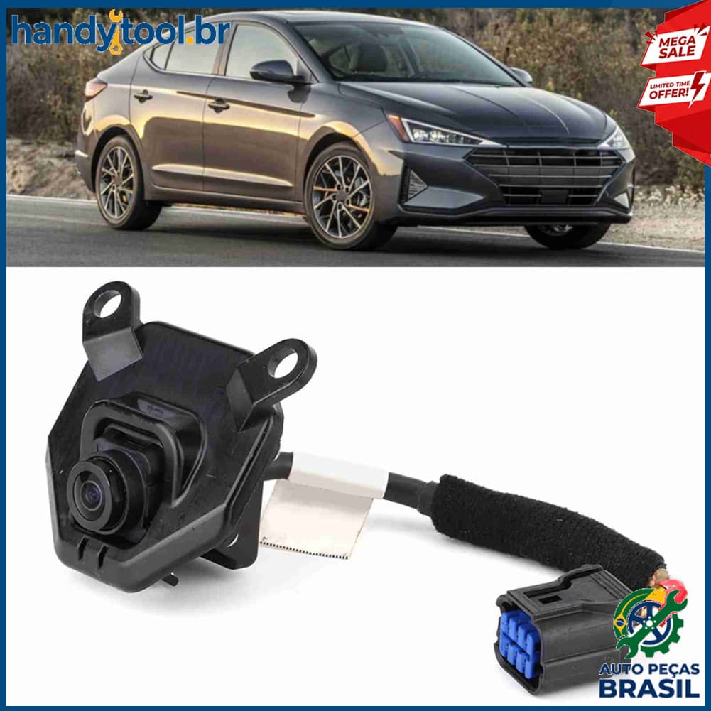 Handytool.br Câmera de estacionamento reverso para carro com visão traseira automática 95760-G3000 Serve para Hyundai