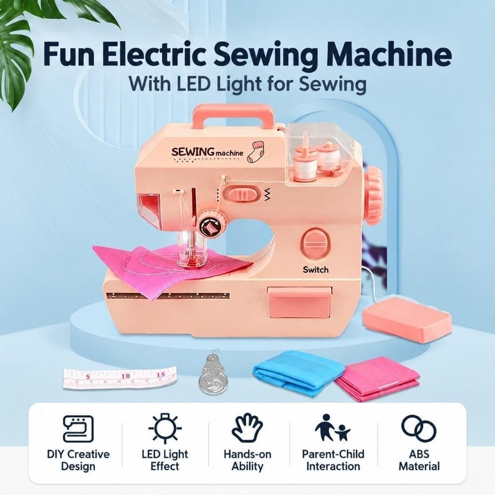 Costura Elétrica Infantil | Com Luzes De Brinquedo Portátil Brinquedos Educativos Mini Diversão Durável Crianças