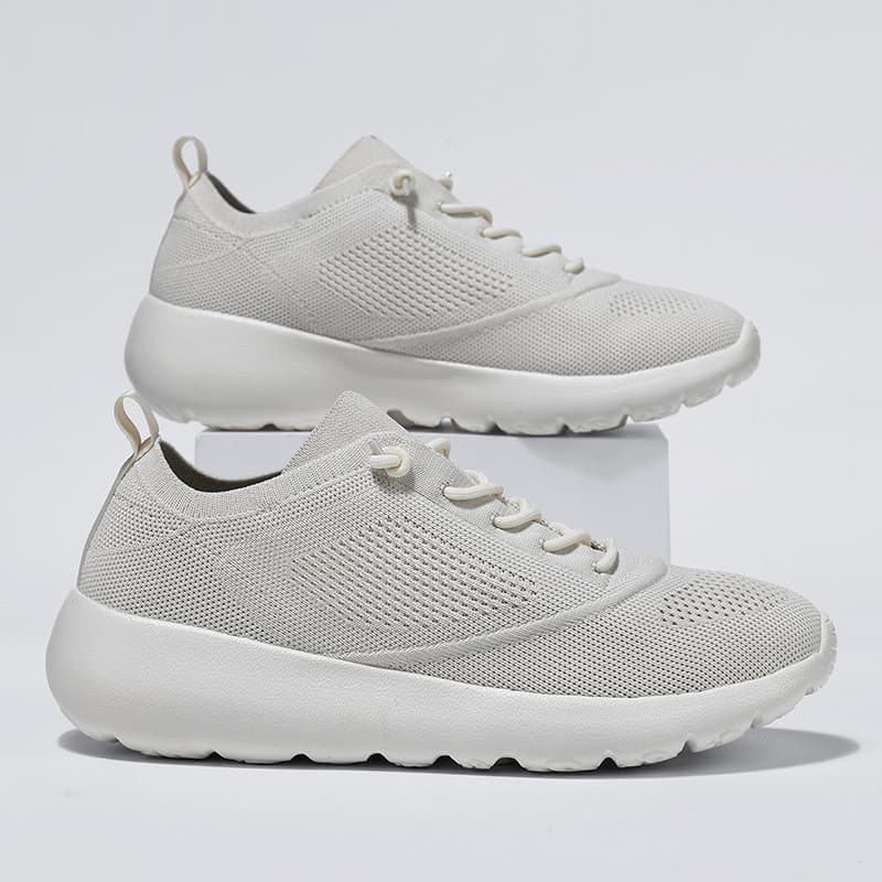 Tênis feminino leve, tênis esportivo moderno para meia-idade e idosos, tênis de corrida com malha respirável, leve e mas