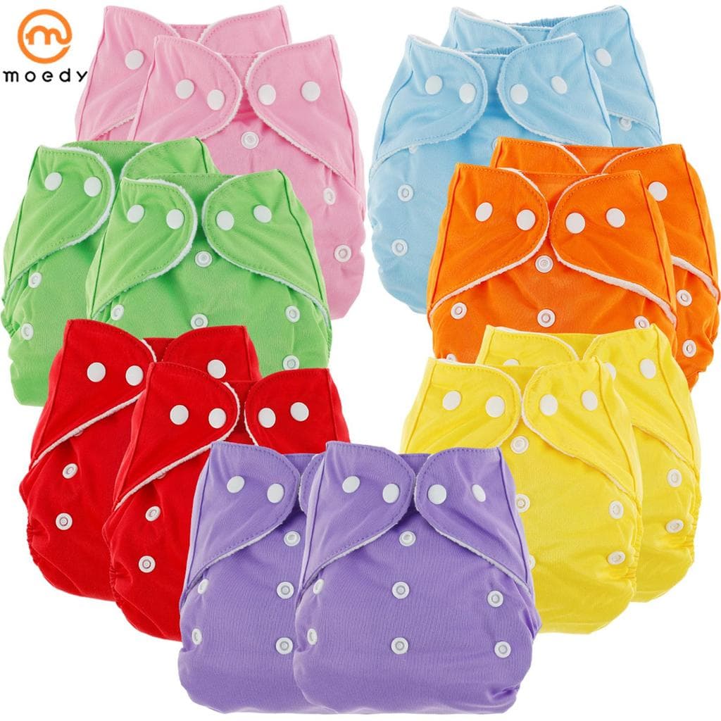14 Pçs Fraldas De Pano Do Bebê Ajustável Lavável Reutilizável Recém-Nascido Para O SHOPSKC8418