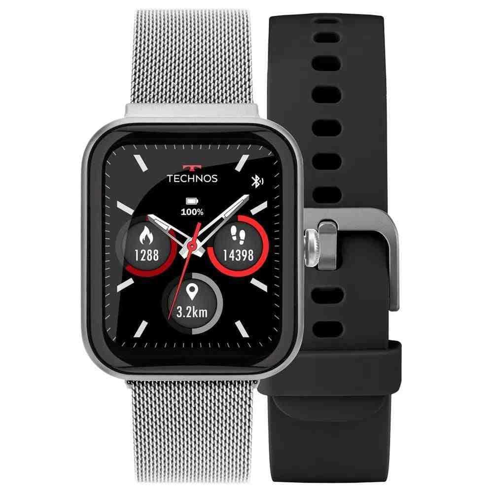 Relógio Technos Smartwatch Connect MAX Preto Prata TMAXAB/5K
