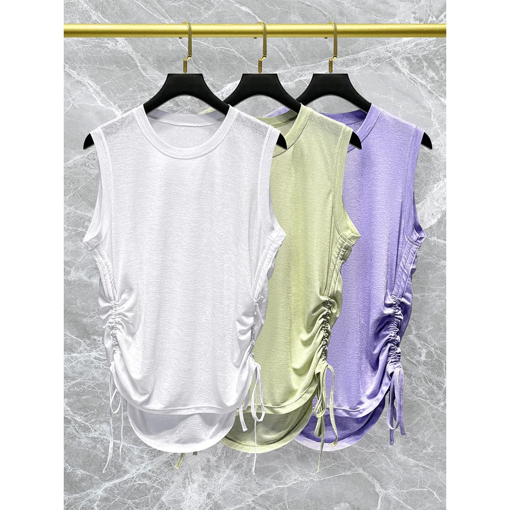 Roupas de Yoga topo feminino 2025 novo estilo verão secagem rápida correndo esportes Fitness Pilates roupas de treinamen