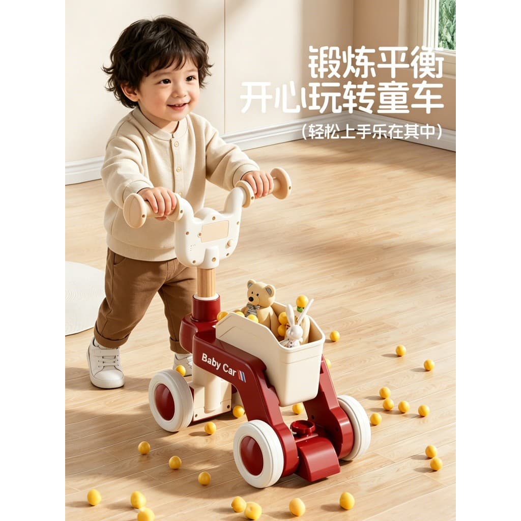 Crianças carrinho de bebê carrinho de bebê carrinho de bebê brinquedos crianças carrinho três-em-um presente