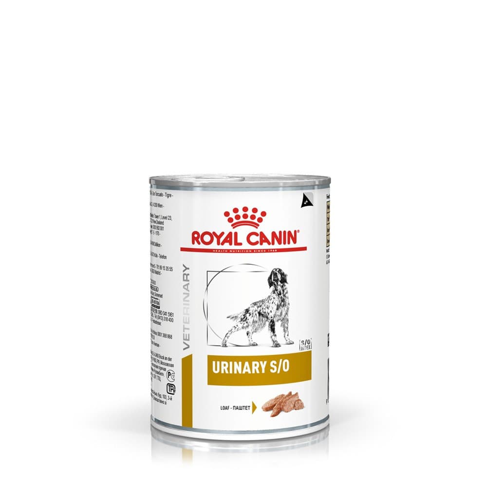 Ração Úmida Veterinary Urinary S/O para Cães com Cálculos Urinários 410g Royal Canin