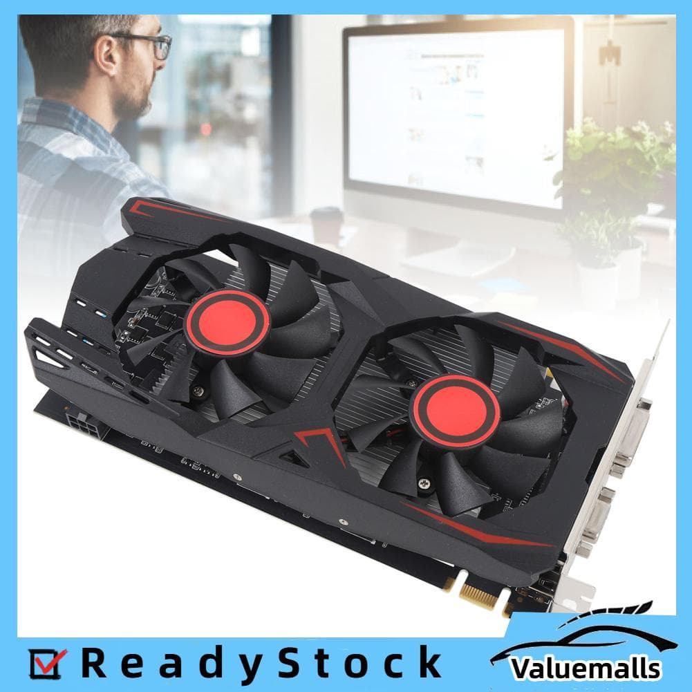 Valuemalls-br Placa gráfica XUMIUZIY 550TI 6GB GDDR5 192Bit PCIE 2.0 16X Placas de vídeo para computador para jogos com