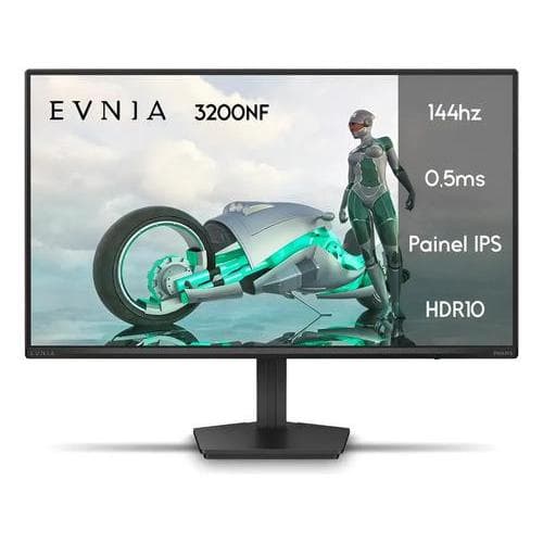 Monitor Gamer Philips Evnia 24 IPS 144Hz FHD Preto 127/220V