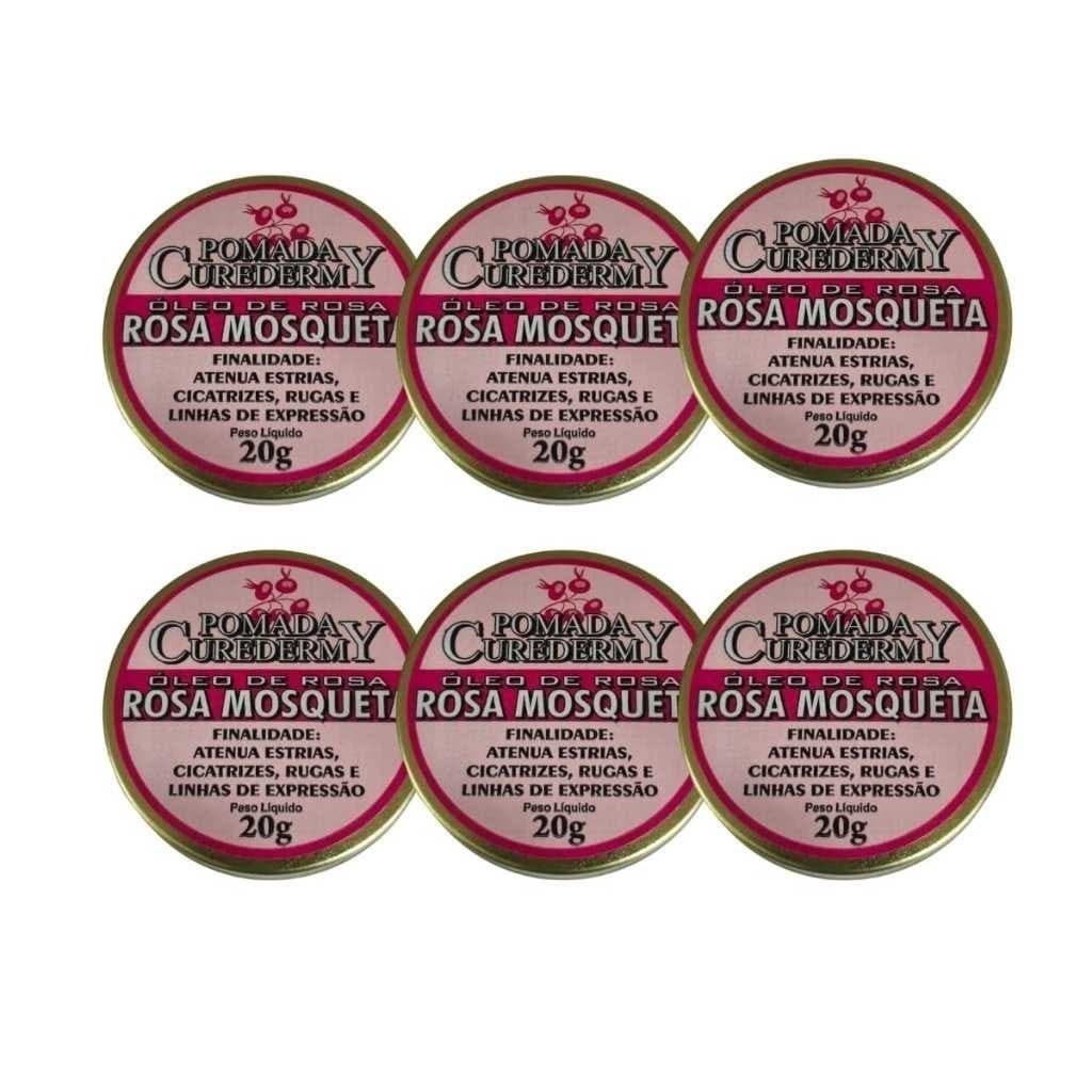 Kit 6UN Pomada Oleo De Rosa Mosqueta 20g - Curador