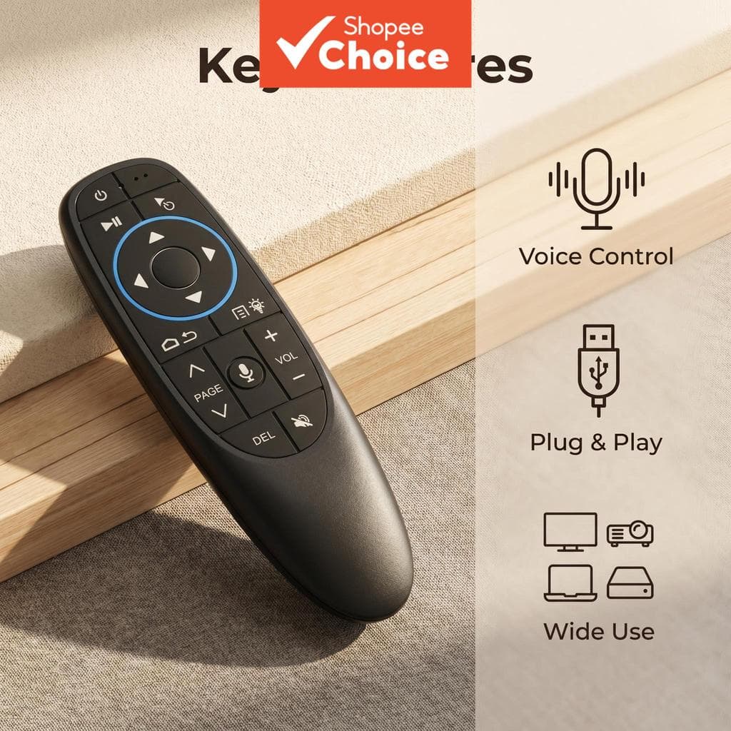 G10 Pro Controle Remoto Mouse Aéreo Voz 2.4G Sem Fio com Receptor USB para Android TV Box Laptop PC Tablet Muito Vendido