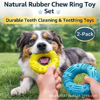 Anel de mastigar para cachorro Amazon Brinquedo para cachorro com anel de borracha Natural não tóxico e seguro de venda 