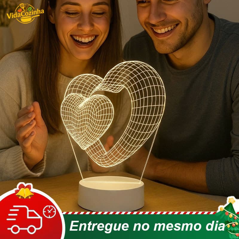 16 Cores Luminária 3D Coração LED Lâmpada De Mesa Touch Com USB Presente Romântico Dia Namorados Decoração Quarto