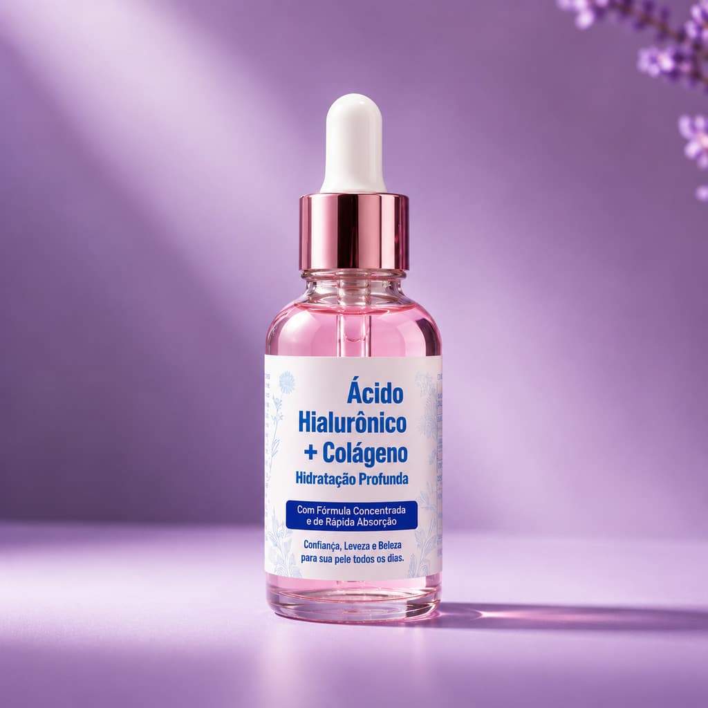 Creme de Ácido Hialurônico com Colágeno Anti Idade Hidrata e Firma a Pele rejuvenescedor .