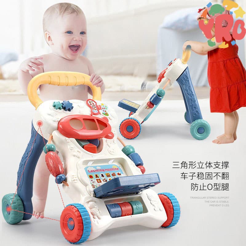 Bebê música bebê música walker carrinho bebê multifuncional aprendizagem andando carrinho com máquina de aprendizagem wa