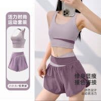 Roupas de Yoga femininas verão 2026 novo estilo com almofada no peito colete esportes Fitness profissional Pilates roupa