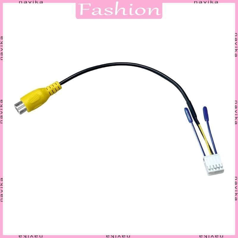 NA Cabo De 10 Pinos Para Monitor De Carro Adaptador De Rádio Câmera Traseira 20 Cm Estéreo