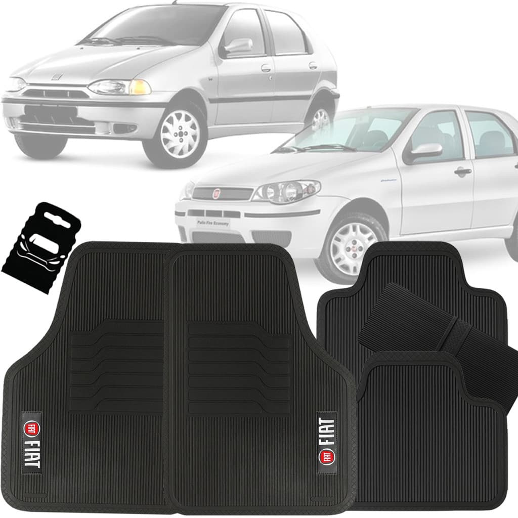 Tapete Automotivo Universal Borracha Palio 1996 1997 1998 1999 2000 2001 2002 2003 2004 2005 2006 2007 2008 2009 2010 20