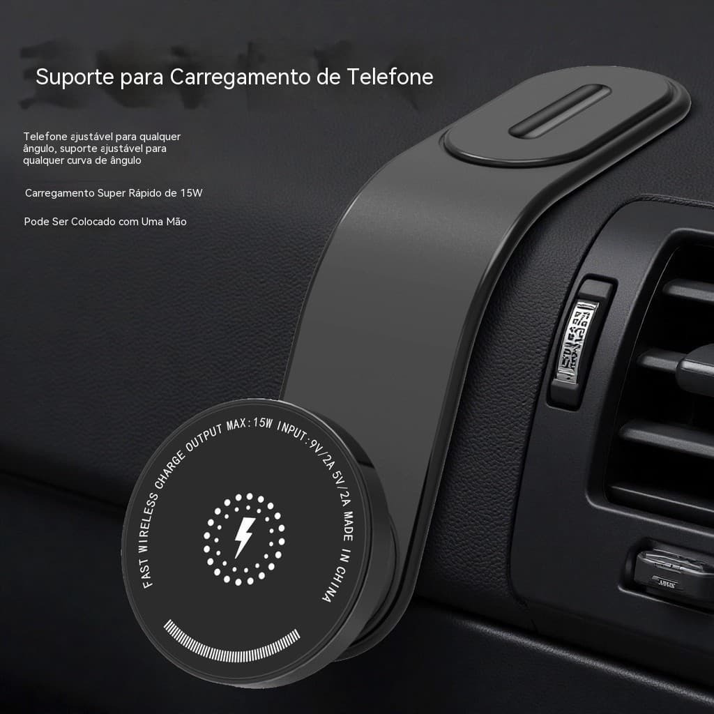 Suporte Magnético para Telefone MagSafe, Novo Suporte de Navegação para Carro com Carregamento Sem Fio