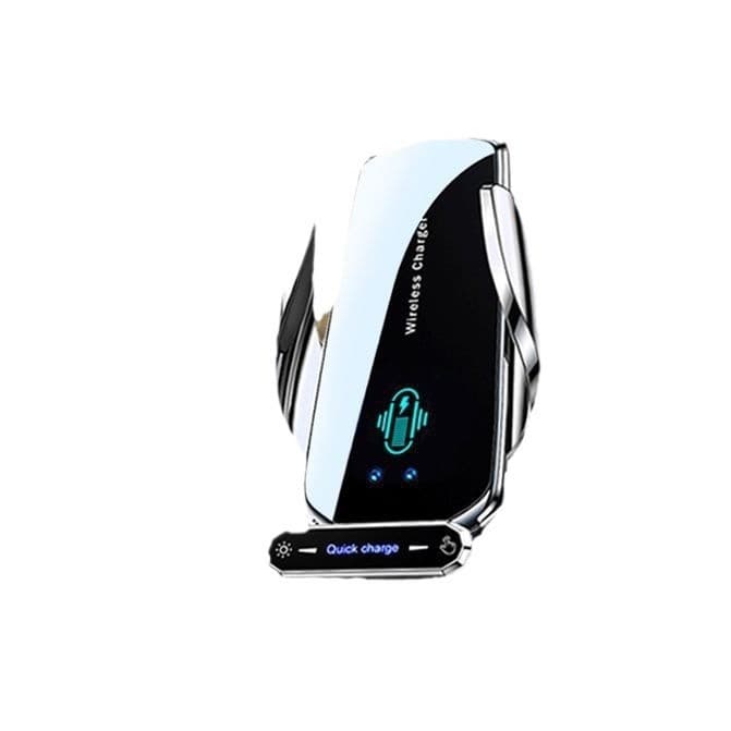 Novo carro carregador sem fio navegação do carro suporte do telefone indução automática quadro suporte Metal