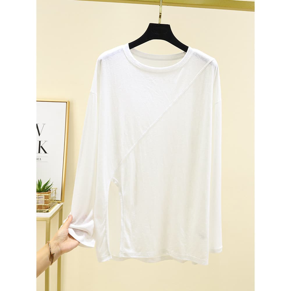 Roupas de Yoga topos capa nádegas longas roupas de Fitness feminino solto mais magro olhar respirável de manga comprida 