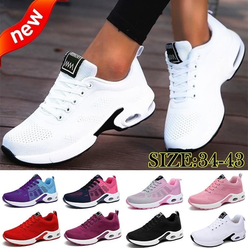 Mulheres Tênis De Corrida Respirável Sapatos Casuais Ao Ar Livre Leve Esportivos Caminhada Tenis Feminino