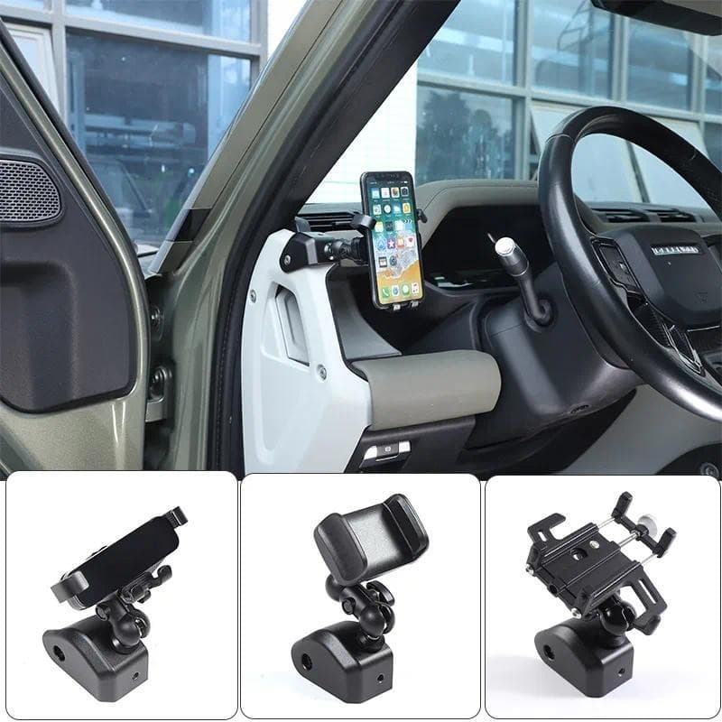 Suporte De Alumínio Para Celular De Carro Navegação GPS Land Rover Defender 90 110 130 2020-2024 Acessórios Interiores P