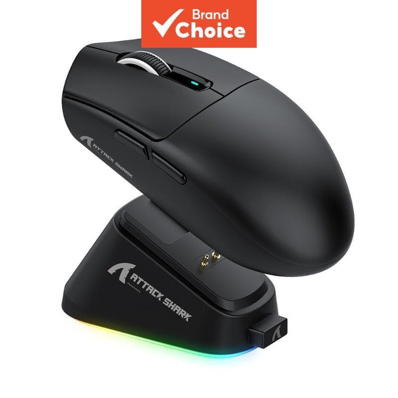 Mouse Gamer Tri-Modo ATTACK SHARK G3 Pro 55g Ultra Leve Sensor PAW3311 25000DPI Mouse Sem Fio Programável Para PC Laptop