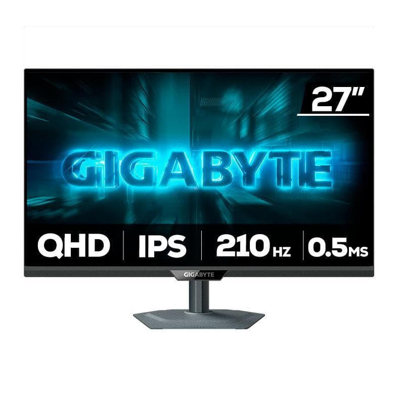 Monitor Gamer Gigabyte G27Q2, 27 Pol, IPS, QHD, 0.5ms 210Hz G-Sync/FreeSync Premium, HDR 10, USB-C,HDMI/DP