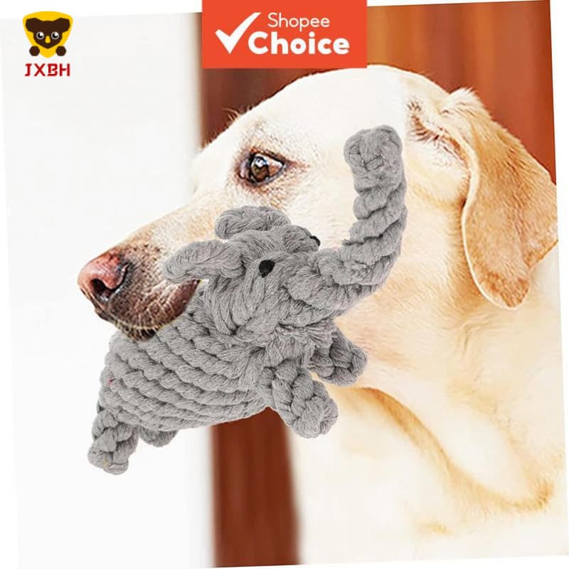 Brinquedo em forma de animal para cães: brinquedo resistente feito de corda, ideal para roer, para cachorros e cães de p