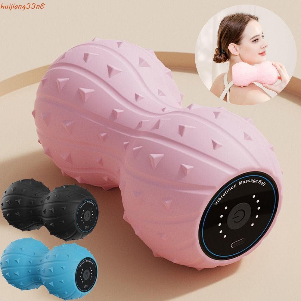 Bola De Massagem De Amendoim , Rolo Elétrico Vibratório De Fáscia Muscular , Massageador De Ponto De Gatilho De Tecido P