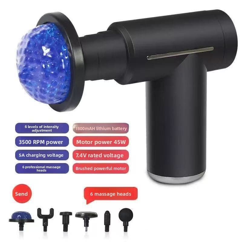 Mini Pistola De Massagem Calor Frio Relaxamento Muscular Massageador Elétrico Portátil