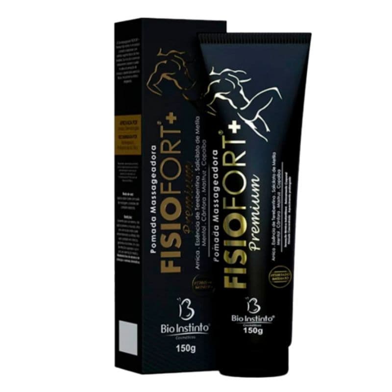 Pomada Massageadora Fisiofort + Premium- Bio Instinto - 100g Pomada Massageadora Muscular