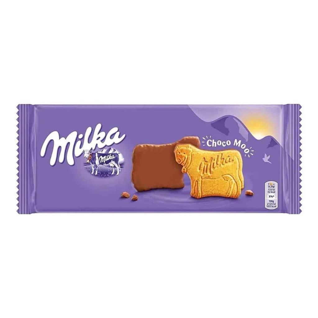 Biscoito Chocolate Choco Moo Milka 120g Importado Luxo