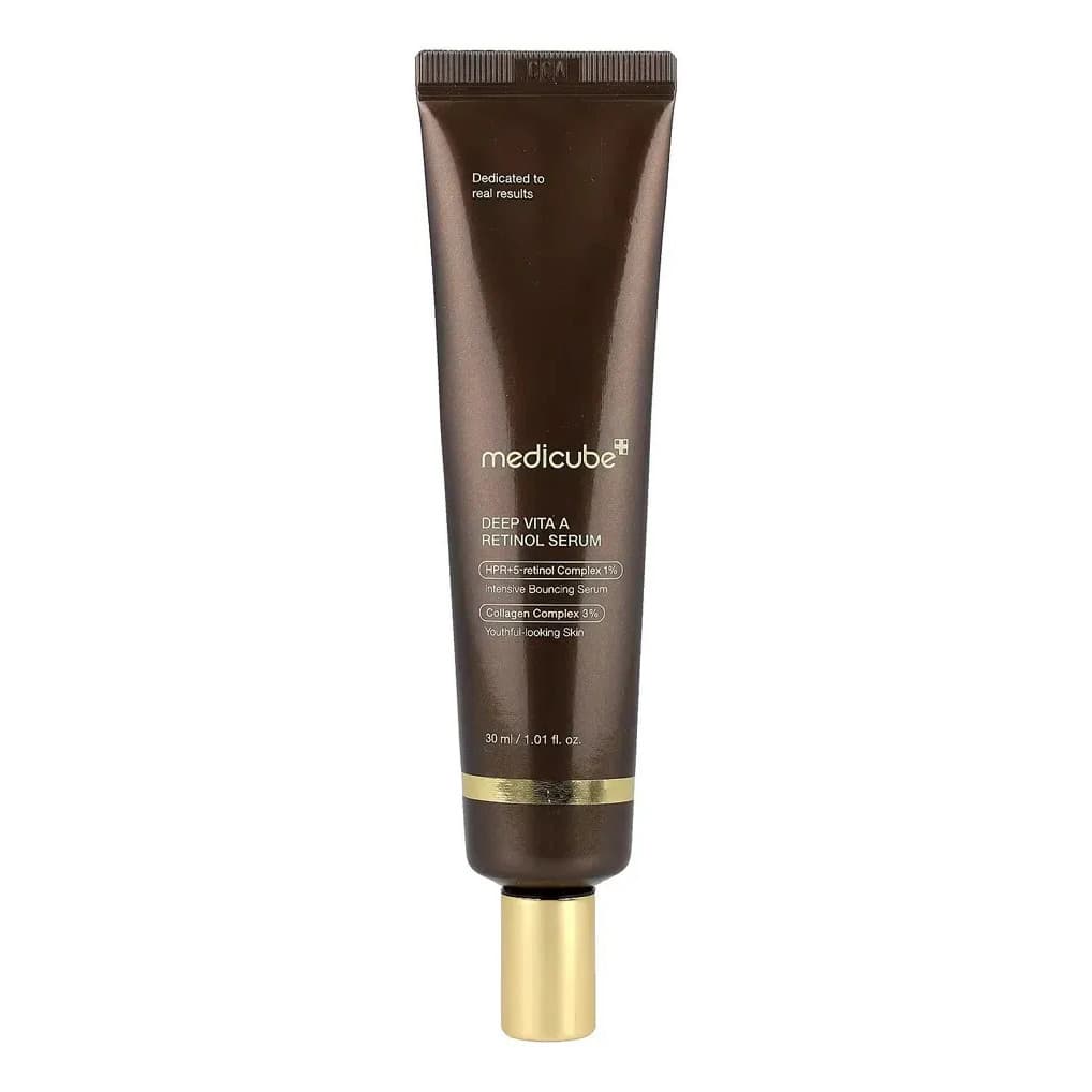 Medicube Deep Vita A Retinol Sérum Facial Noturno 30ml Anti-Idade Firmeza Renovação Celular Skincare