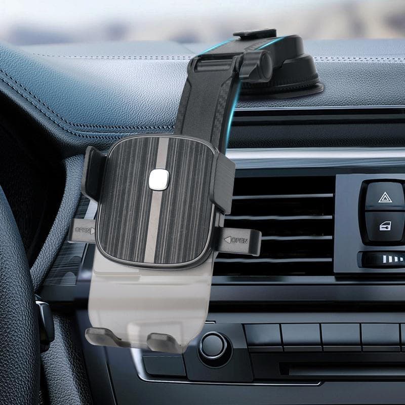 Suporte para telemóvel para carro, modelo aprimorado com função mãos-livres, suporte para telemóvel para o painel do car