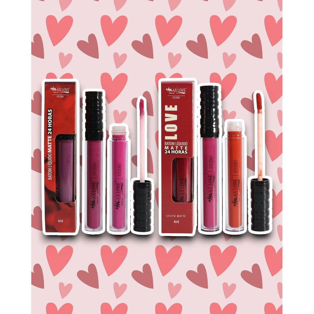 Batom Líquido Matte 24h Max Love: Cor Intensa e Conforto (27-32)