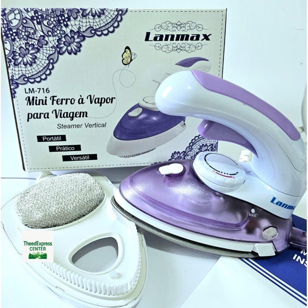 Mini ferro de passar a vapor para Patchwork e Viagem -Lanmax