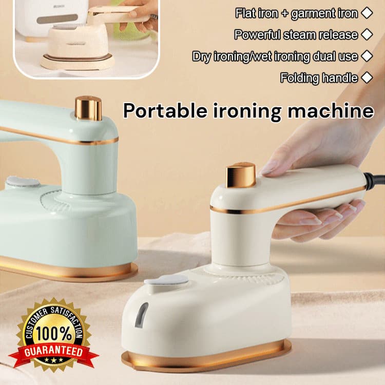 [Fácil de Transportar] [Design Compacto] Ferro de Viagem Portátil/Mini Ferro de Passar a Vapor/Ferro Leve