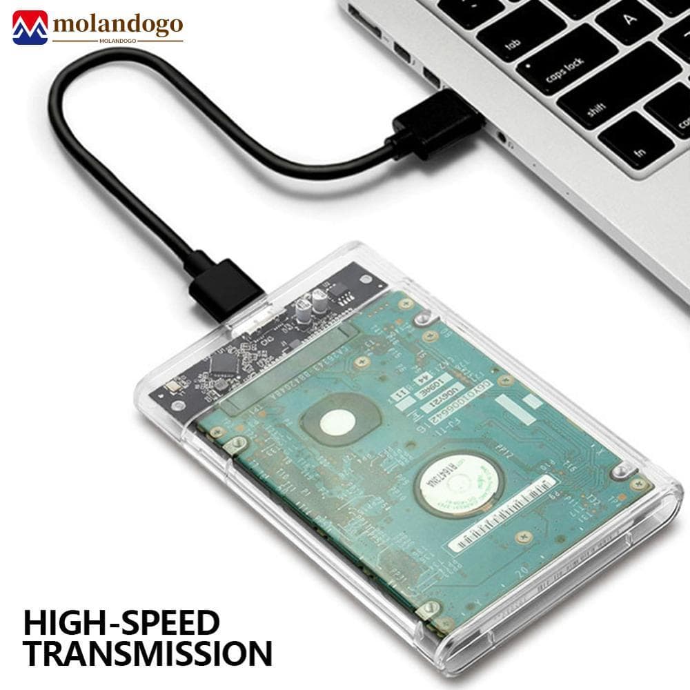 Milandogo Externo 2.5 Polegadas USB3.0 HDD Caso 5 Gbps Disco Rígido Gabinete De SATA SSD Armazenamento Para Laptop PC Pr