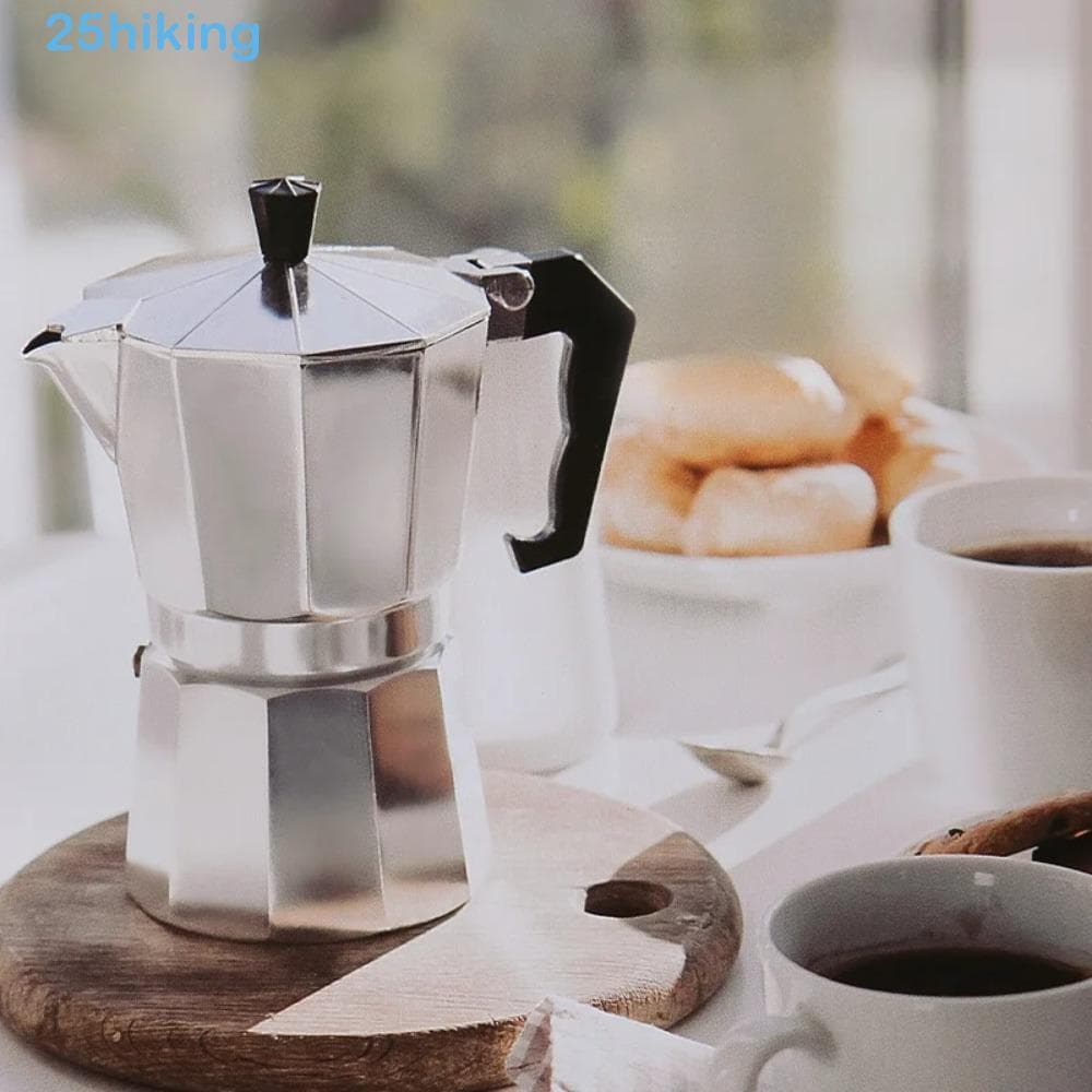 Cafeteira Moka Pote , Chaleira Octogonal De Alumínio Para Café Expresso , Com Filtro De Aço Inoxidável