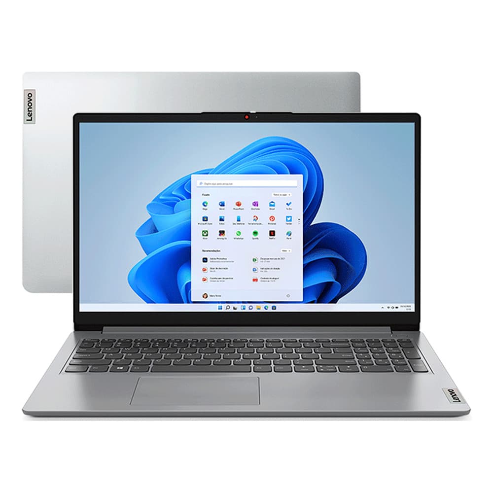 Notebook Lenovo Ultrafino IdeaPad 1i i7-1255U, 15.6" 12GB, 512GB SSD, 82VY000PBR - Vitrine