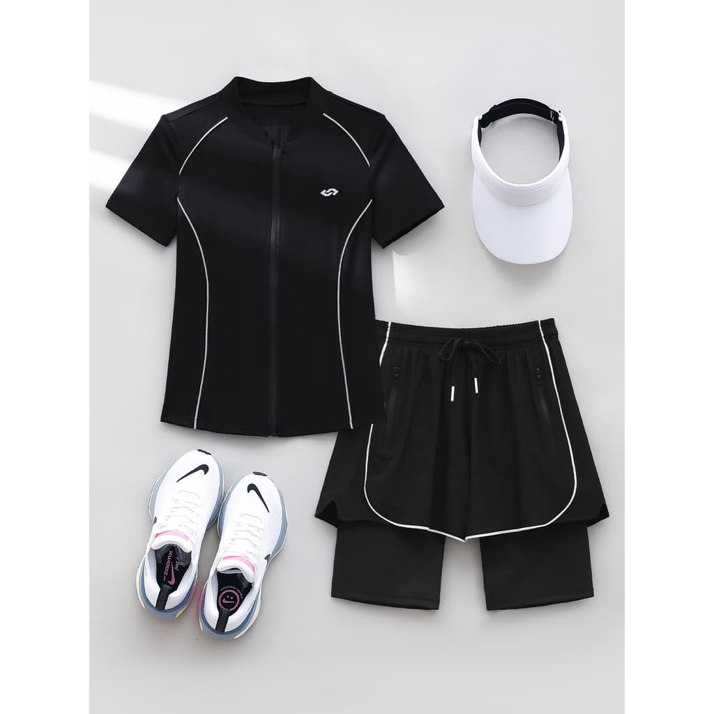 Roupas de Fitness terno feminino 2026 correndo roupas de secagem rápida verão novo estilo profissional ginásio aeróbico 