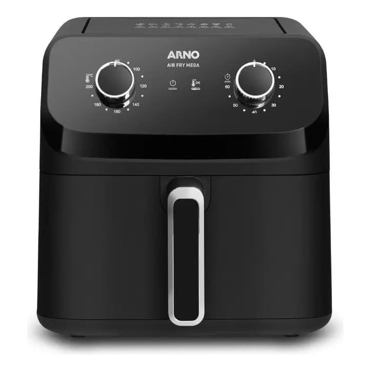 Fritadeira Sem Óleo Air Fryer Mega 7,5l Preta Afm7