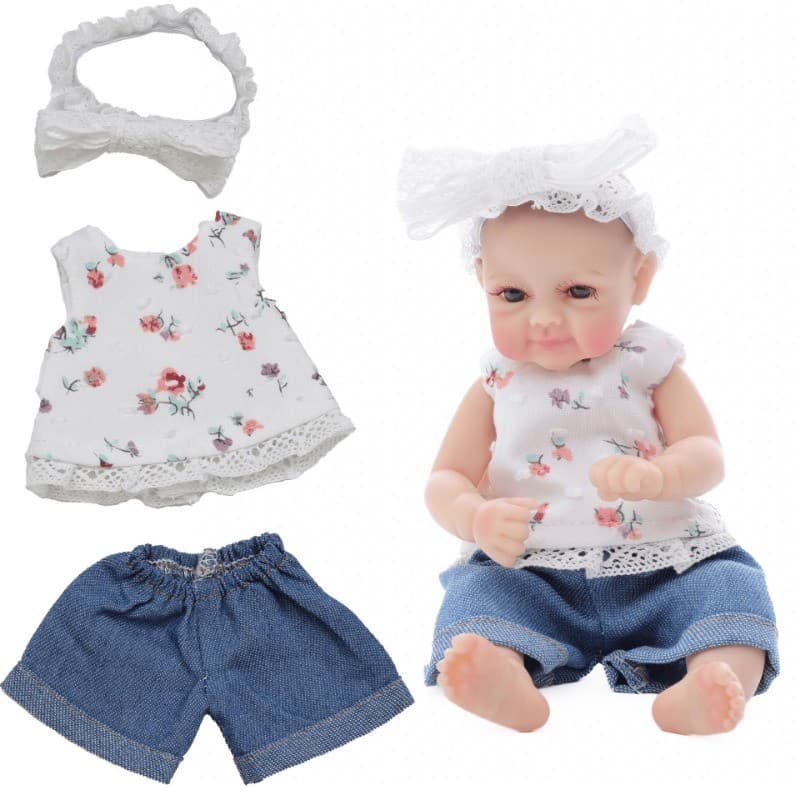 27cm roupas de boneca de Silicone menina roupas de bebê simulação boneca acessórios de roupas