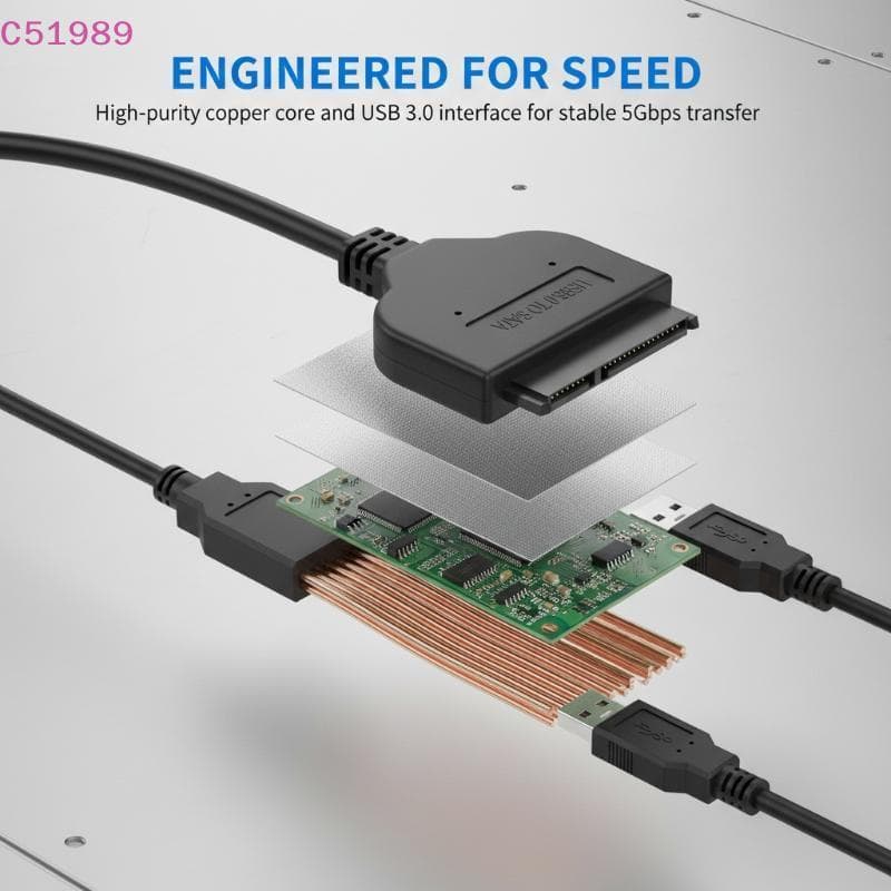 [kaan] Adaptador De Disco Rígido USB 30 20 Para SATA Armazenamento Externo SSD HDD De 25 Polegadas Caso Uasppatível Sem 